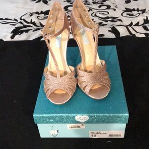 Betsey Johnson - Champagne Heels. Size 10 $40
